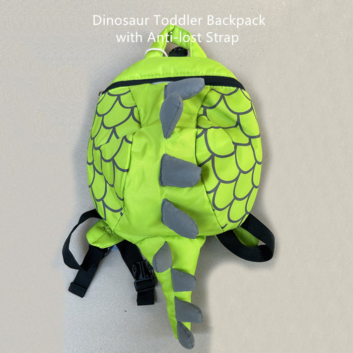 Anti-lost Strap ပါသော Dinosaur Toddler Backpack